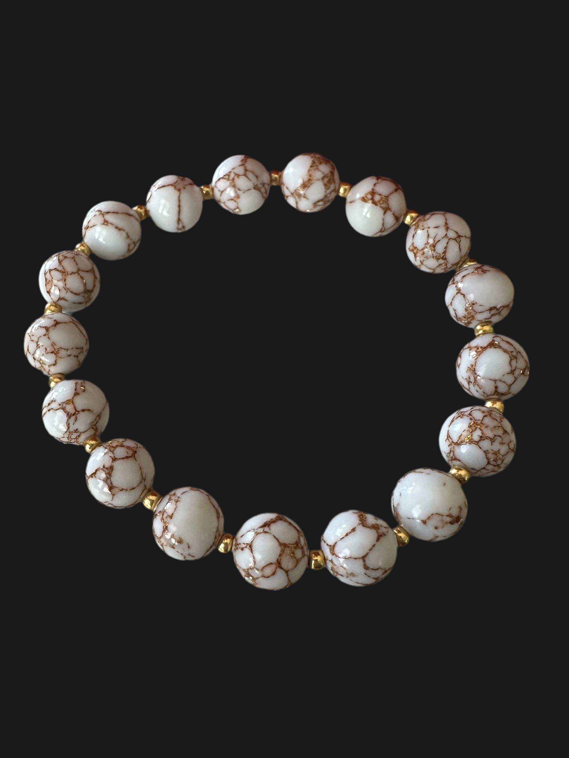 White Golden Thread Pine Bracelet