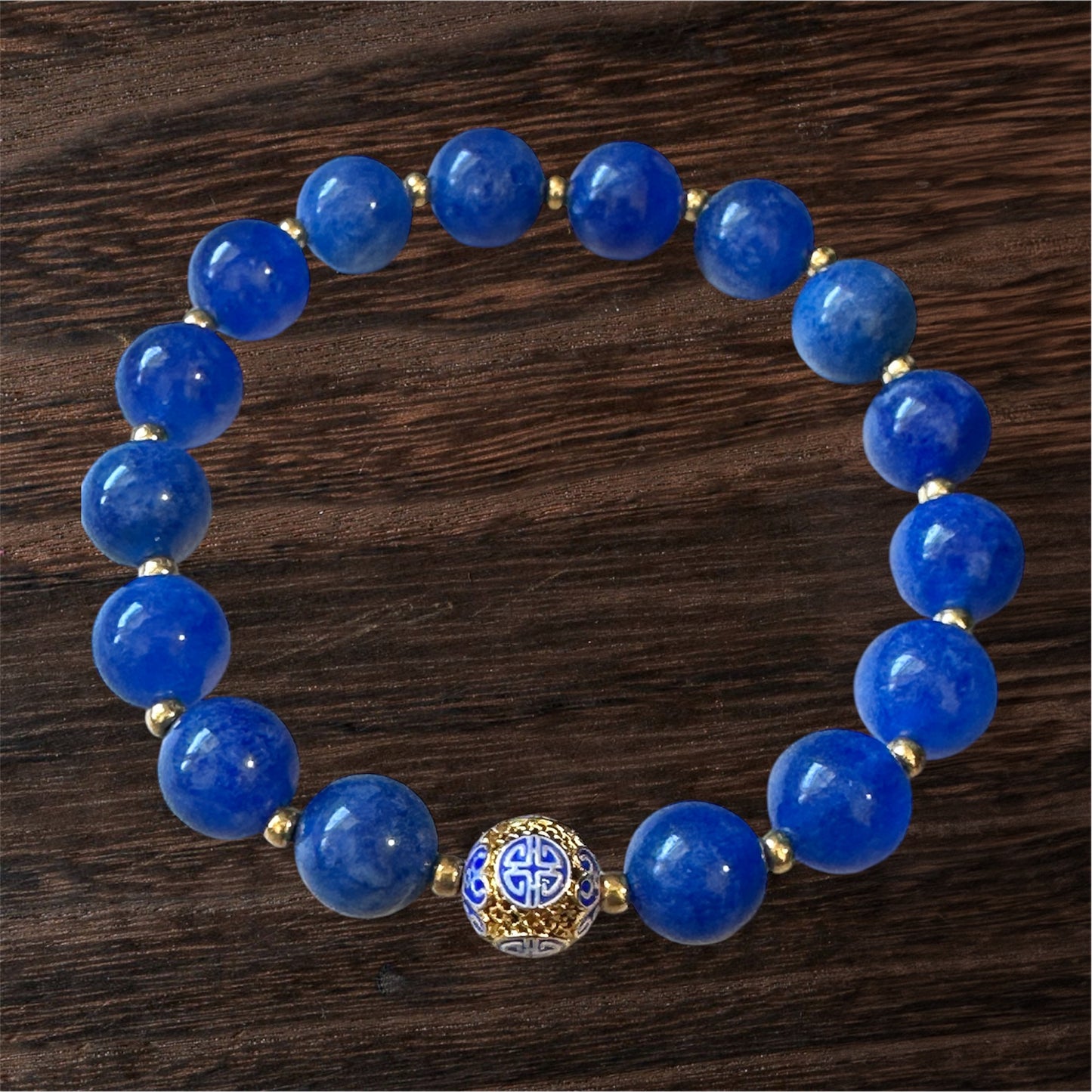 Natural Blue Sodalite stretch Bracelet