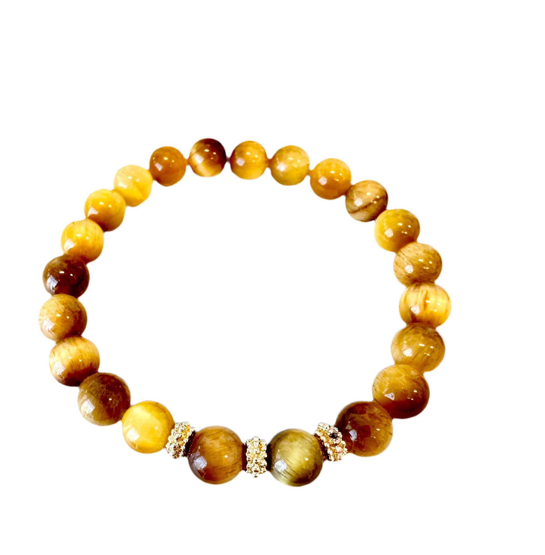 This Tigers Eye Stretch Beaded Bracelet.