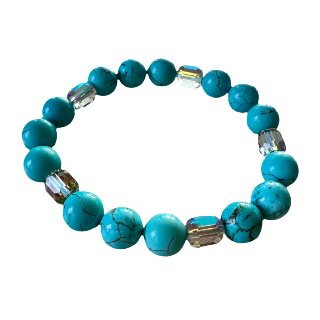 Blue Turquoise stretch bracelet