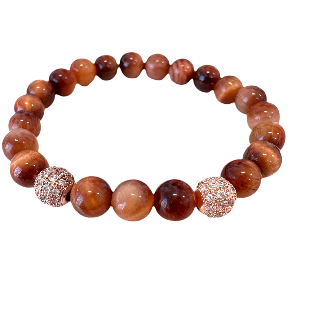 Tigers Eye bead bracelets