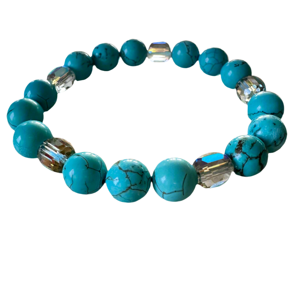 Blue Turquoise stretch bracelet