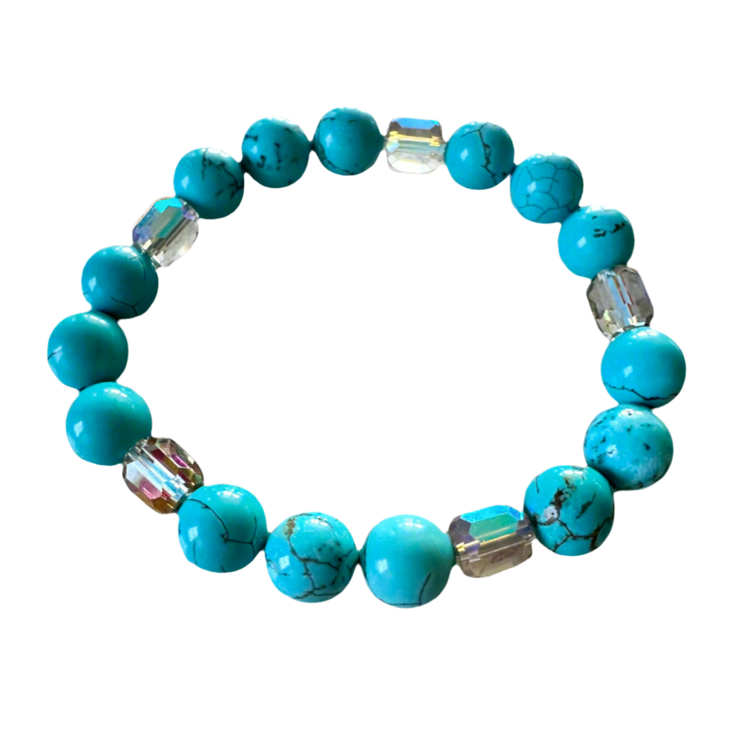 Blue Turquoise stretch bracelet