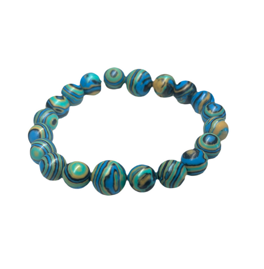 Malachite stretchy bracelet - Creations by Rosa