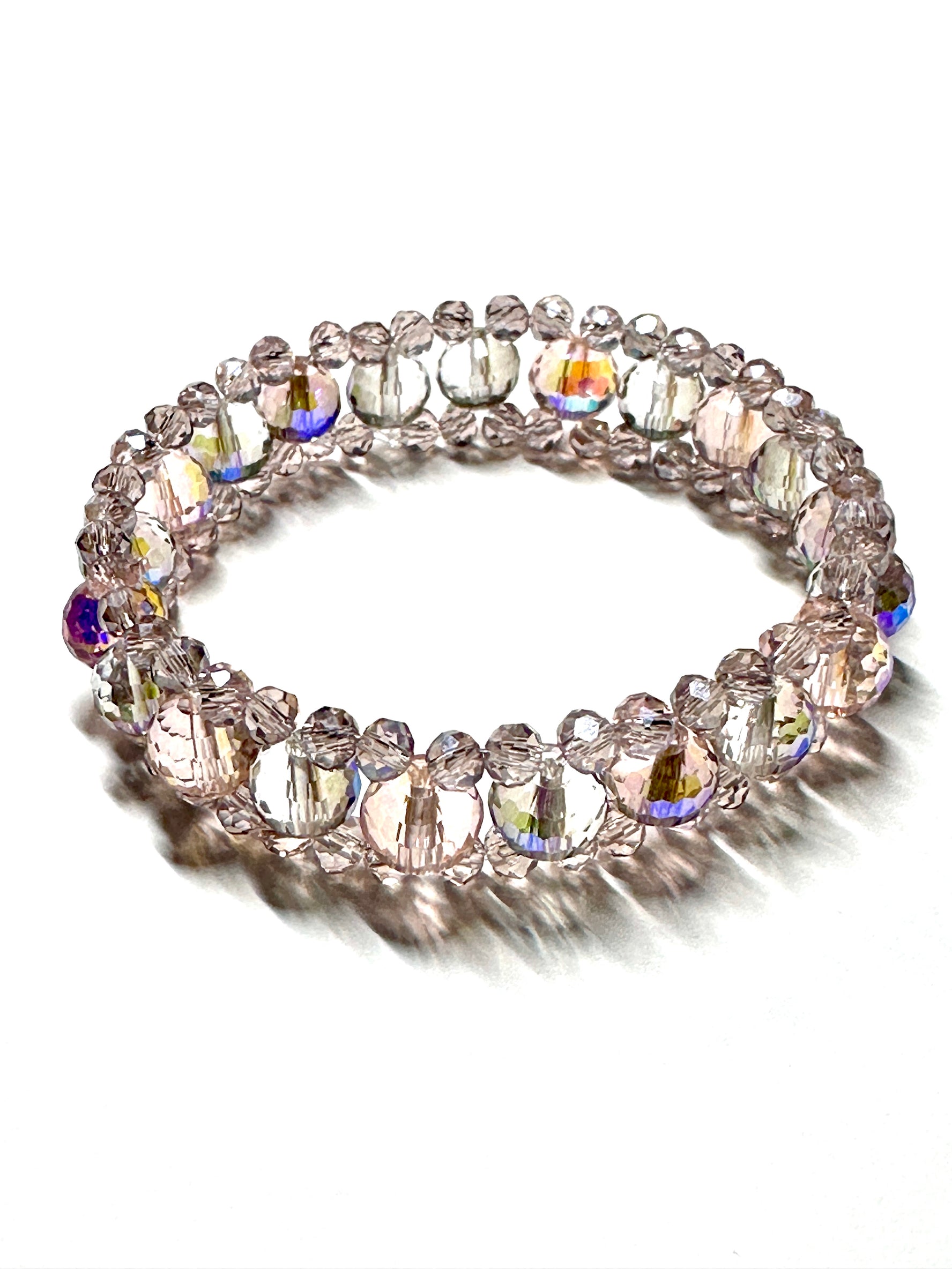 Pastel Pink Austrian Crystals Bracelet