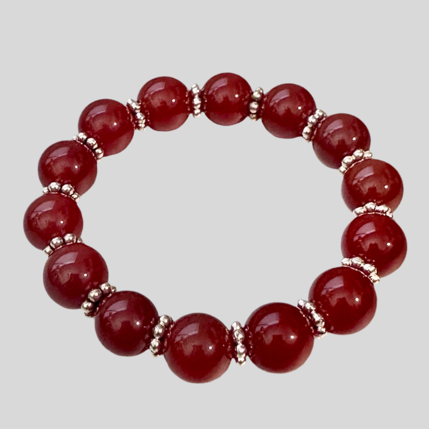 Red Onyx Agate Bracelet