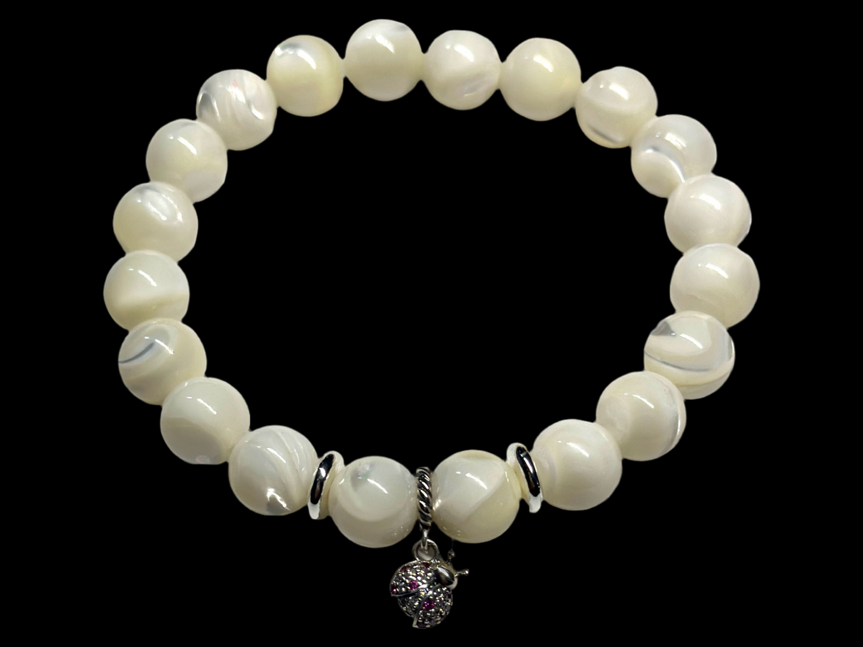 Mother of Pearl stretch bracelet