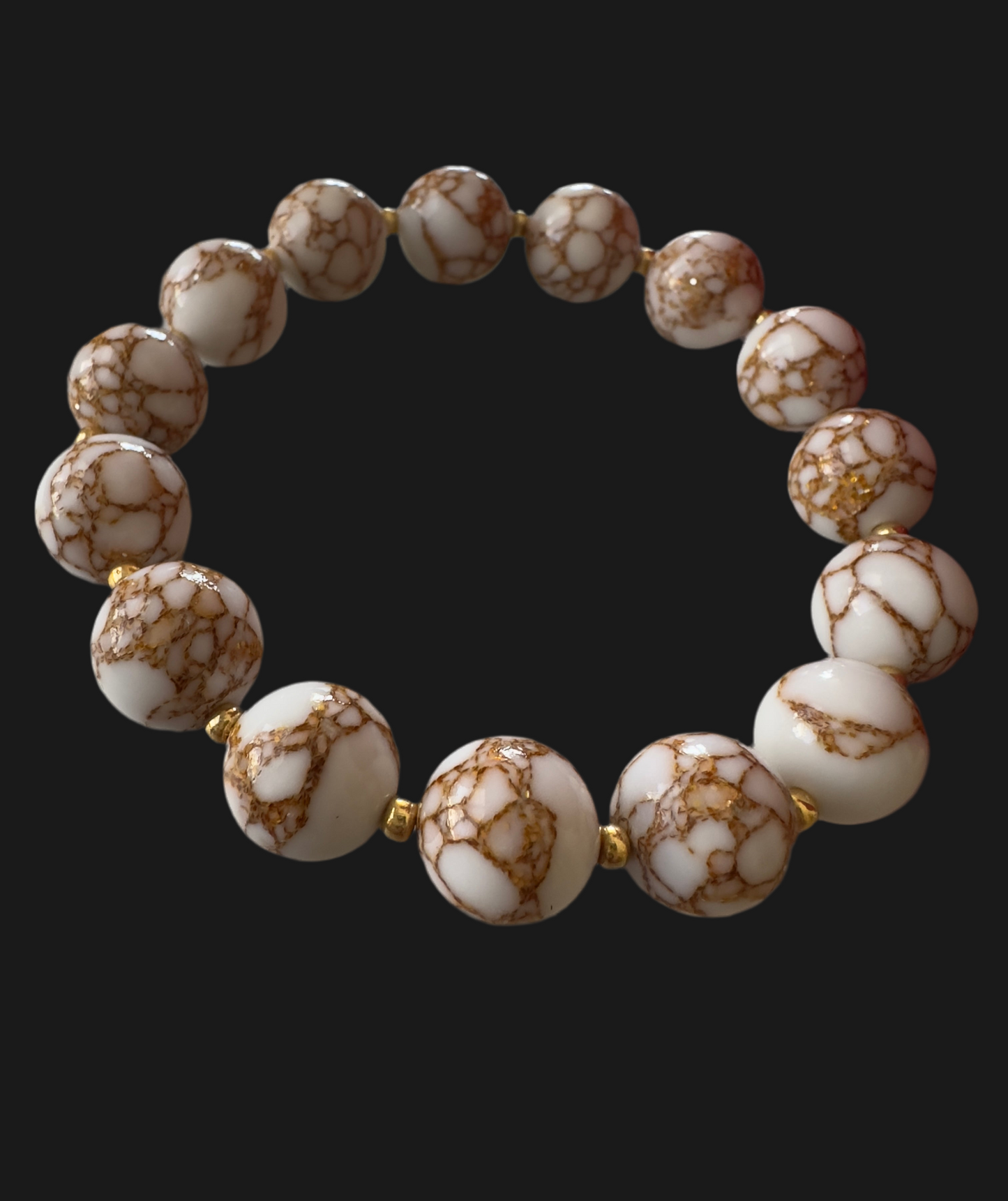 White Golden Thread Pine Bracelet