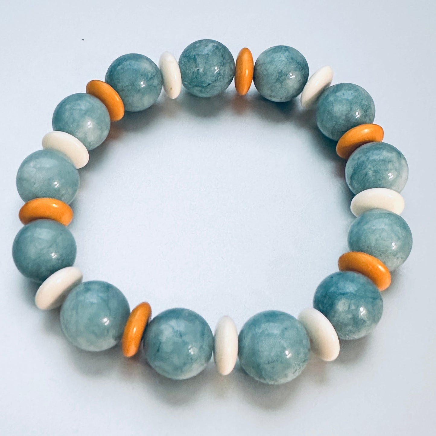 Aquamarine stretch bracelet