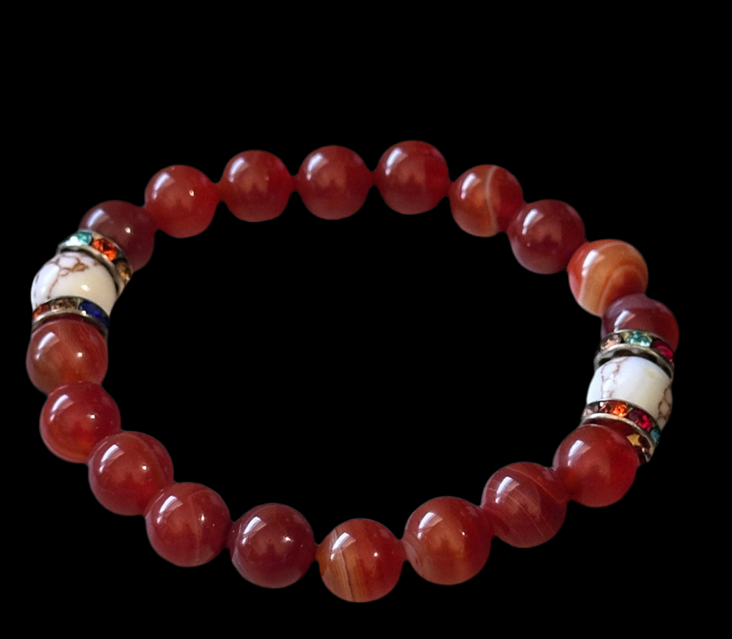 Carnelian stretch bracelet