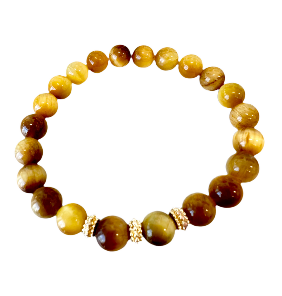 This Tigers Eye Stretch Beaded Bracelet.